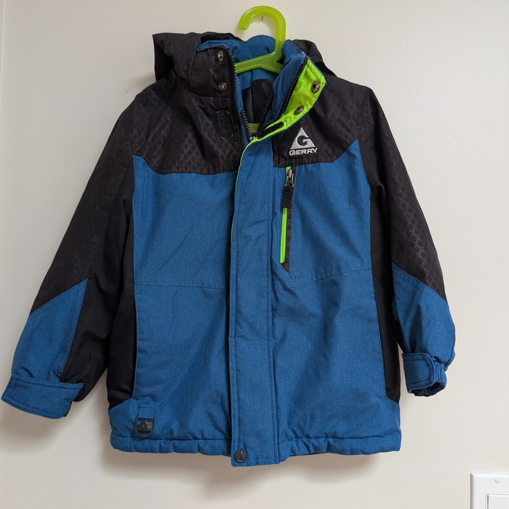 Gerry 3 in 1 System Boys Jacket in Blue and Black with Lime Accents